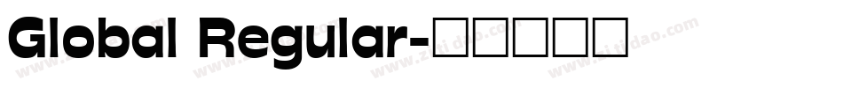 Global Regular字体转换